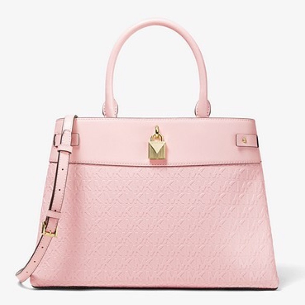 MICHAEL KORS Gramercy Large Logo Debossed Satchel